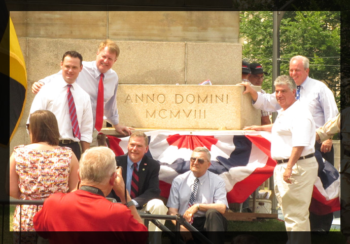 Senator Fontana spoke at a ceremony on Memorial Day at Soldiers & Sailors Memorial Hall & Museum as they rededicated the Cornerstone and 2012 Time Capsule.
