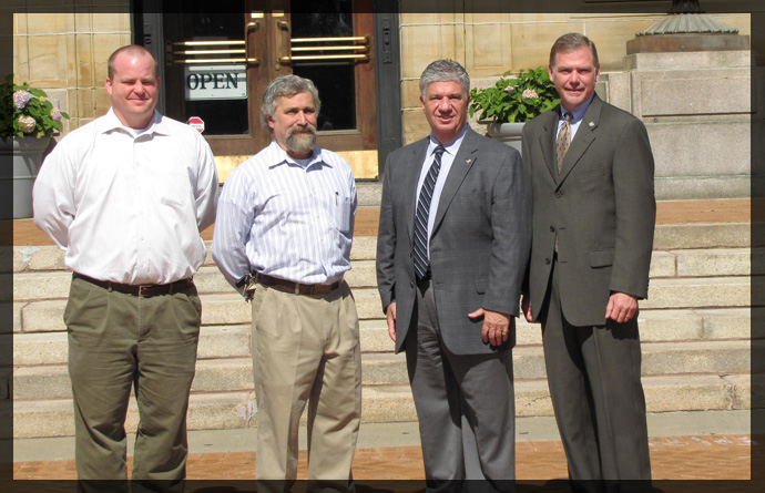 Senator Fontana was invited to tour Soldiers & Sailors Memorial Hall & Museum on September 11th.  He was joined by Tim Neff, Director of Education, Michael Kruas, Curator and John F. McCabe, President & CEO.