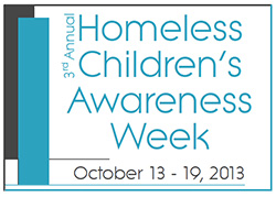 Homeless Children's Awareness Week