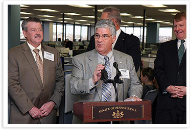 Senator Fontana spoke at the ribbon cutting ceremony on November 14th