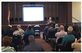 Senator Fontana offered opening remarks at the Oct. 4 Pathways to Pardons town hall meeting
