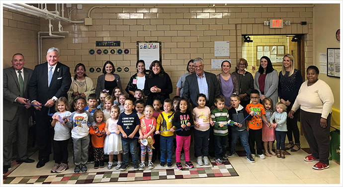 Senator Fontana attended a ribbon-cutting ceremony at the Red Balloon Early Learning Center