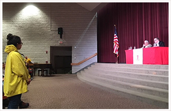 Senator Fontana participated in a Town Hall meeting with students at Northgate High School on Friday, April 20