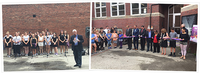Senator Fontana participated in a ribbon cutting ceremony at Pittsburgh Musical Theater in the West End 