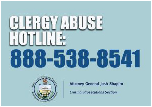 Clergy Abuse Hotline: 888-538-8541
