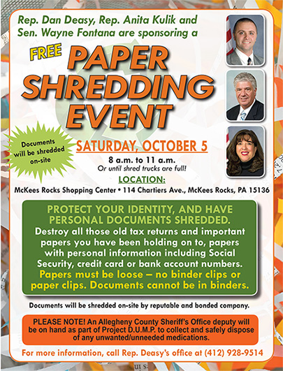 Free Paper Shredding Event
