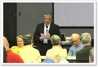 Senator Fontana addressed 40 members of the Golden Triangle Council for the Blind on Saturday, May 5th and answered questions on a variety of topics from the association?s membership.
