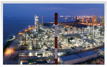 petrochemical cracker plant