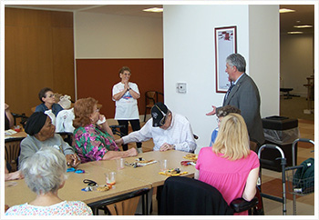 Senator Fontana visited with residents at the South Hills Retirement Residence on Mt. Washington on November 1st.