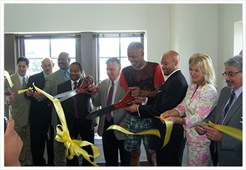 Senator Fontana speaks at grand opening of the Mackey Lofts project in Pittsburgh?s Uptown neighborhood on July 15th.