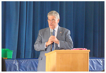 Senator Fontana attended West Liberty K-5 in Brookline?s school event that recognized Patriot Day on September 11th.