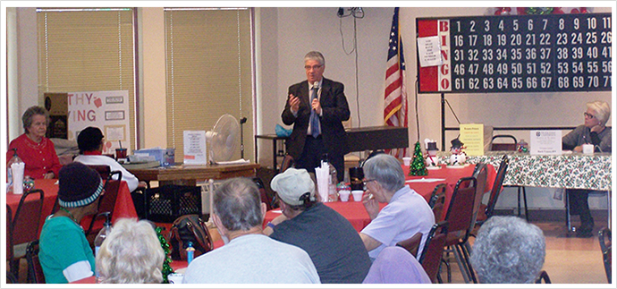 Senator Fontana met with seniors at the Sheraden Senior Center on December 9th. 