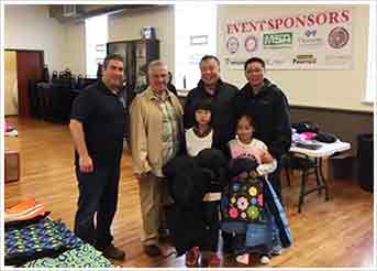 Senator Fontana visited with Pittsburgh Firefighters on Saturday at their annual Operation Warm Coats for Kids distribution.