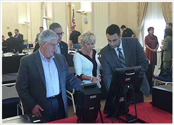 Senator Fontana participated in a Joint Senate & House Democratic Policy Committee hearing on voting technology at Point Park University on Oct. 26. 