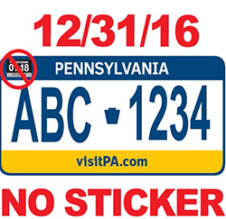 Registration Sticker