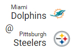 steelers/miami