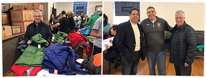 enator Fontana visited the Pittsburgh Firefighters Operation Warm event on Saturday morning. 