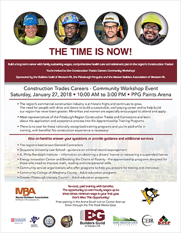 Construction Trades Careers - Community Workshop Event