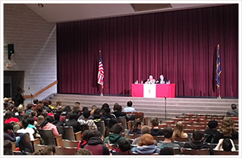 Senator Fontana participated in a Town Hall meeting with students at Northgate High School on Friday, April 20