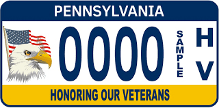 honoring our veterans license plate pa