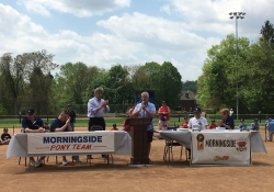 May 11, 2018: Senator Fontana spoke at a ceremony and presented a Senate citation honoring the 65th anniversary of the Morningside Baseball Association on Saturday.