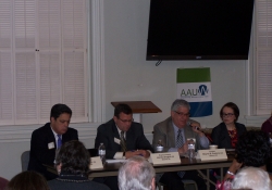 March 8, 2016: Senator Fontana participated in a legislative forum hosted by the Fox Chapel Area branch of the American Association of University Women (AAUW).