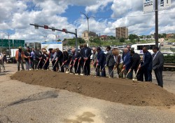 June 14, 2019: Senator Fontana served as the emcee during a groundbreaking ceremony in the lower Hill District for the I-579 Cap project. The project which includes federal, state and local funds, involves placing a “cap” over I-579 and creating public space that reconnects the Hill District with downtown Pittsburgh.