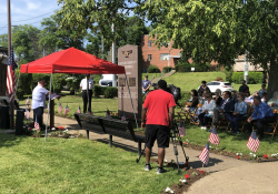 May 25, 2019: Senator Fontana spoke at the annual Beechview Memorial Service at the Parklet in Beechview . He was proud to announce that he has secured funding for the erecting of a monument in the Parklet that will pay tribute to those who lost their lives in wars and conflicts since the Vietnam War. Current monuments in the Parklet honor war veterans through the Vietnam War.