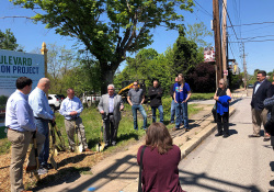 May 2021:  Senator Fontana participated in a groundbreaking ceremony in Crafton for the borough’s sewer separation project. Senator Fontana was able to help secure a $250,000 state grant to assist the project. The project will help reduce flooding risks and keep waterways clean.