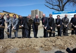 March 23, 2015: Senator Fontana was proud to serve as the master of ceremonies at the Groundbreaking Ceremony for Phase I of the Lower Hill Infrastructure Project