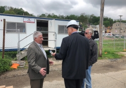May 3, 2019: Senator Fontana participated in a groundbreaking ceremony  in McKees Rocks for the Speedway Fueling Station.