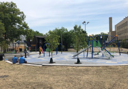 August 21, 2020: Senator Fontana participated in a ribbon cutting ceremony at Townsend Parklet in Elliot on Aug. 21. Townsend Parklet recently underwent a major renovation, funded in part by a $200,000 state grant from the Department of Conservation and Recreation.