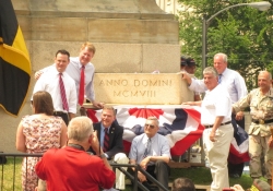 May 28, 2012: Senator Fontana spoke at a ceremony on Memorial Day at Soldiers & Sailors Memorial Hall & Museum as they rededicated the Cornerstone and 2012 Time Capsule. 