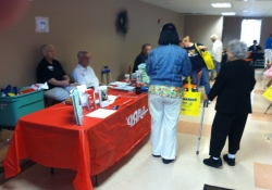 September 25, 2015: I hosted my annual Flu/Pneumonia Shot &amp; Senior Clinic in Quinn Hall at the Church of the Resurrection in Brookline.